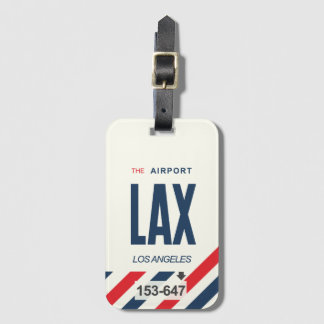 LAX Los Angeles Gepäckanhänger Bagagelabel