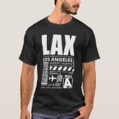 LAX Los Angeles International Airport T-shirt (Voorkant)