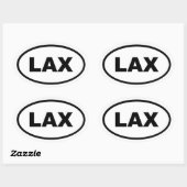 LAX Los Angeles Ovale Sticker (Vel)