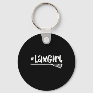 Lax Meisje Lacrosse Speler Stick Team Ball Sport G Sleutelhanger