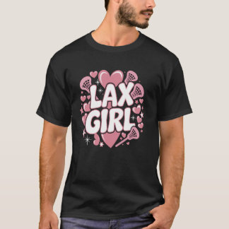 Lax Meisje Lacrosse Stick Speler Moeder Goalie Vro T-shirt