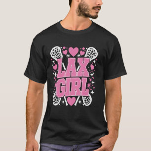 Lax Meisje Lacrosse Stok Speler Moeder Doelman Ech T-shirt