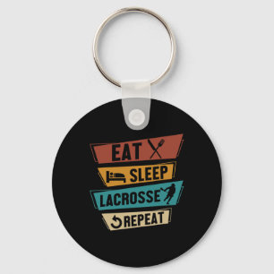Lax Sport Funny Lacrosse Player Eat Sleep Lacrosse Sleutelhanger