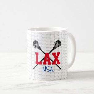 LAX USA Lacrosse Sticks Net Team Kleuren Sportplez Koffiemok