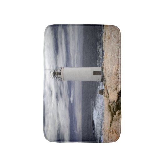 Laxe Lighthouse | Galicië, Spanje Badmat (Voorkant Verticaal)