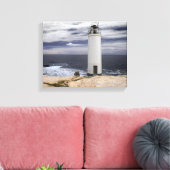 Laxe Lighthouse | Galicië, Spanje Canvas Afdruk (Insitu (Woonkamer))