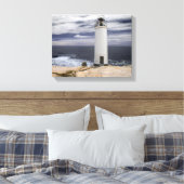 Laxe Lighthouse | Galicië, Spanje Canvas Afdruk (Insitu (Slaapkamer))