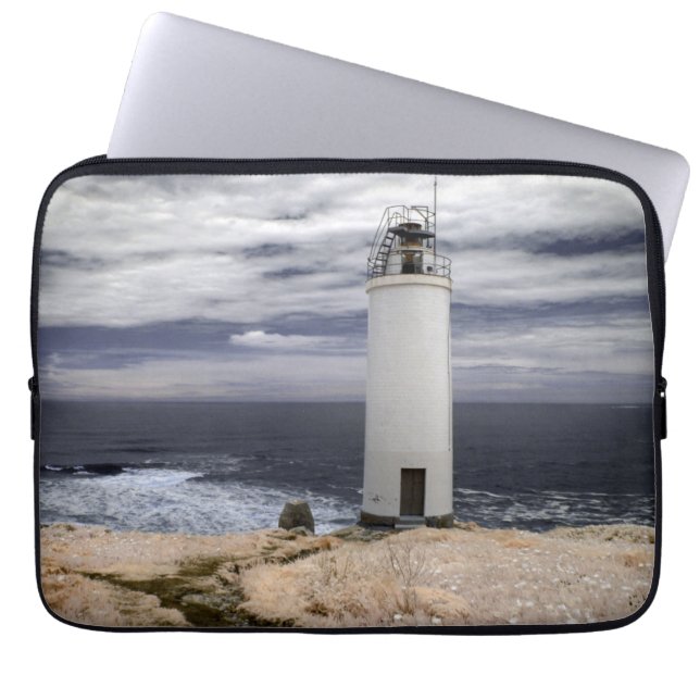 Laxe Lighthouse | Galicië, Spanje Laptop Sleeve (Voorkant)