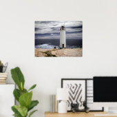 Laxe Lighthouse | Galicië, Spanje Poster (Thuiskantoor)