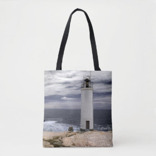 Laxe Lighthouse Galicië, Spanje Tote Bag