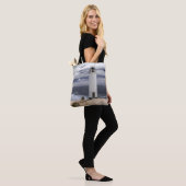 Laxe Lighthouse | Galicië, Spanje Tote Bag (Op model)