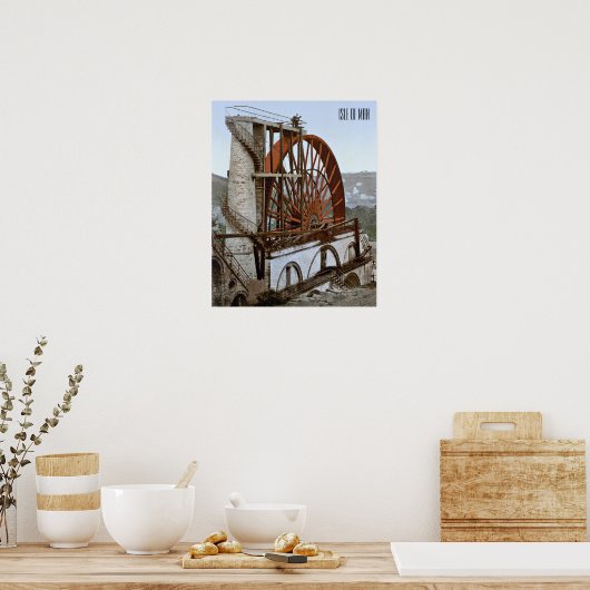 Laxey Wheel op het eiland Man Poster (Keuken)