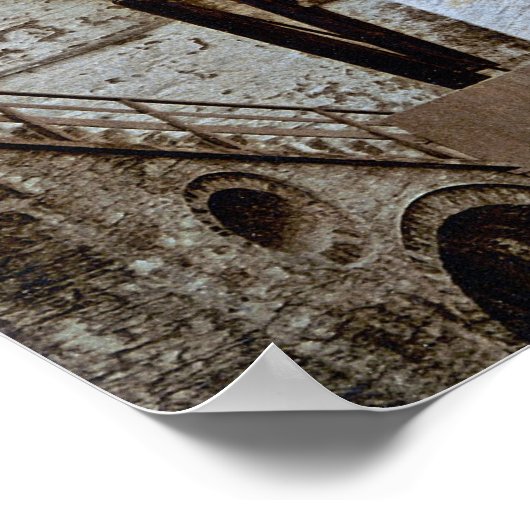 Laxey Wheel op het eiland Man Poster (Hoek)