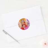 LAXMI - Godin van de Rijkdom Ronde Sticker (Envelop)