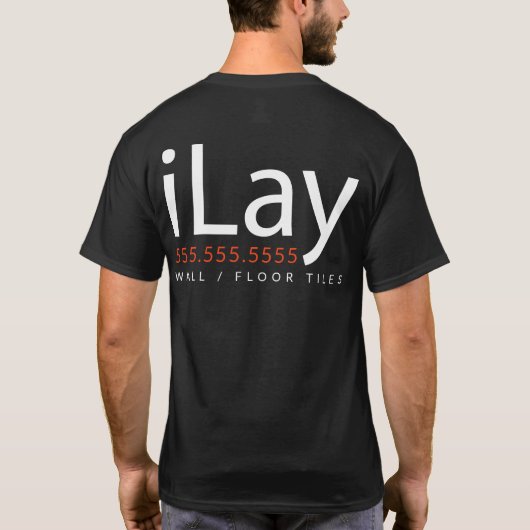Lay. Bevordering van Draag wandtapijten T-shirt (Achterkant)