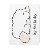 Lay Flat to Dry Sheep Magneet (Verticaal)