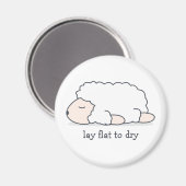 Lay Flat to Dry Sheep Magneet (Voorkant / Achterkant)