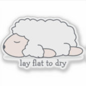 Lay Flat to Dry Sheep Sticker (Voorkant)