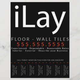 Lay. Wandvloertapijtschelp vernieuwingstaarplaat Flyer