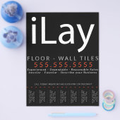 Lay. Wandvloertapijtschelp vernieuwingstaarplaat Flyer (Enkel)