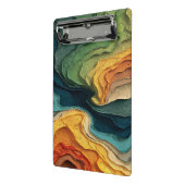 Layered Color Flow – Abstract Topographic Art Mini Klembord (Angled2)