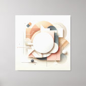 Layered Dimensional Forms Canvas Afdruk (Voorkant)