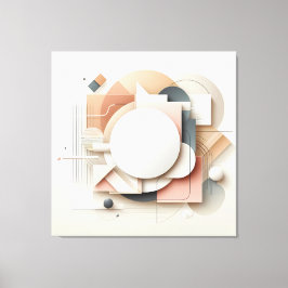 Layered Dimensional Forms Canvas Afdruk