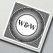 Layered Geometric Monogram Labels - Custom