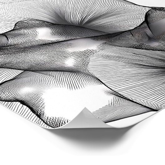 Layered Lace Labyrinth Decoupage Template Line Art Poster (Hoek)