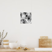 Layered Lace Labyrinth Decoupage Template Line Art Poster (Keuken)