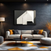 Layered Minimalist Abstract Art Canvas Afdruk