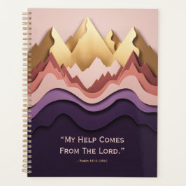 Layered Mountain Sunrise Faith - Planner