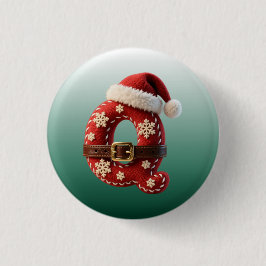 Layered Pastel Gold Trim Letter Q Ronde Button 3,2 Cm