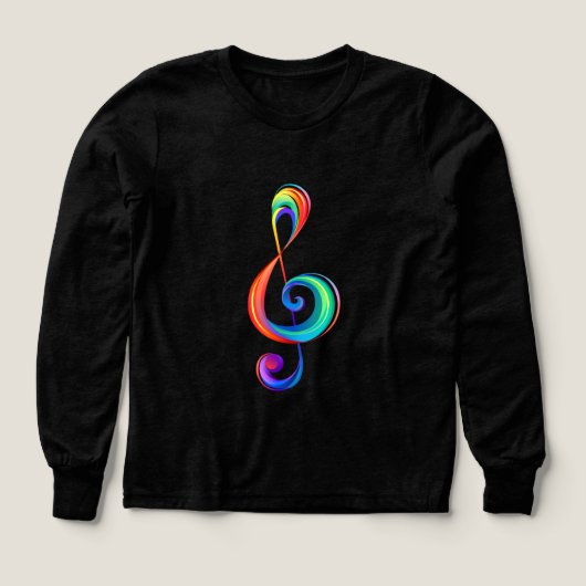 Layered rainbow treble clef (Voorkant)