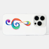 Layered rainbow treble clef Case-Mate iPhone case (Achterkant (horizontaal))