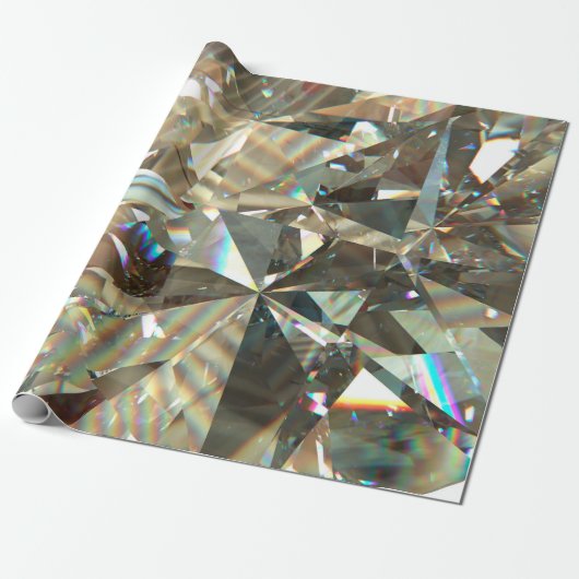 Layered texture triangular diamond or crystal shap cadeaupapier (Uitgerold)