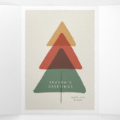 Layered Tree - Groeten van het seizoen Drieluik Wenskaart (Binnenkant midden)