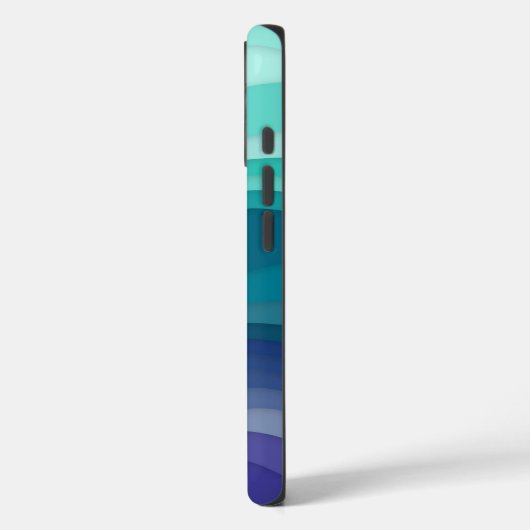 Layered Waves iPhone Case | Ocean Breeze (Achterkant / Links)