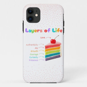 Layers of Life - Rainbow Cake van groei en mindset Case-Mate iPhone Case