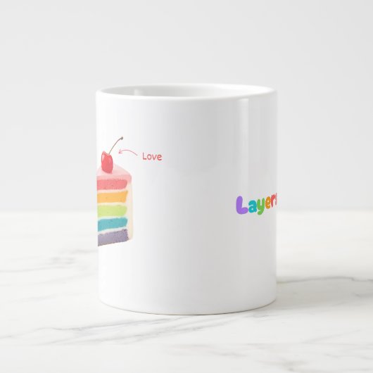 Layers of Life - Rainbow Cake van groei en mindset Grote Koffiekop (Voorkant)