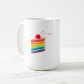 Layers of Life - Rainbow Cake van groei en mindset Koffiemok (Voorkant links)