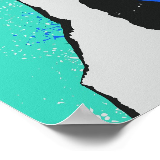 Layers of Paint and Splashes Poster (Hoek)