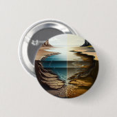 Layers Unveiled Ronde Button 5,7 Cm (Voorkant /achterkant)