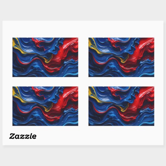 Layers Upon Layers Of Paint Rechthoekige Sticker (Vel)