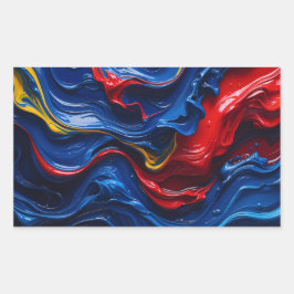 Layers Upon Layers Of Paint Rechthoekige Sticker