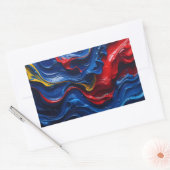 Layers Upon Layers Of Paint Rechthoekige Sticker (Envelop)