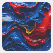 Layers Upon Layers Of Paint Vierkante Sticker (Voorkant)