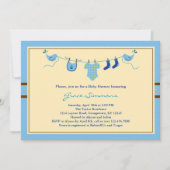 Layette Clothing Line Baby shower Invitation Kaart (Voorkant)