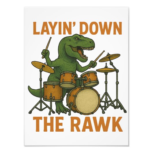 Layin’ Down The Rawk Foto Afdruk (Voorkant)