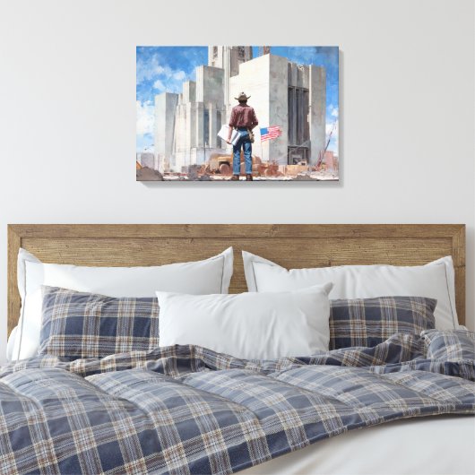 Laying the Foundations Canvas Afdruk (Insitu (Slaapkamer))